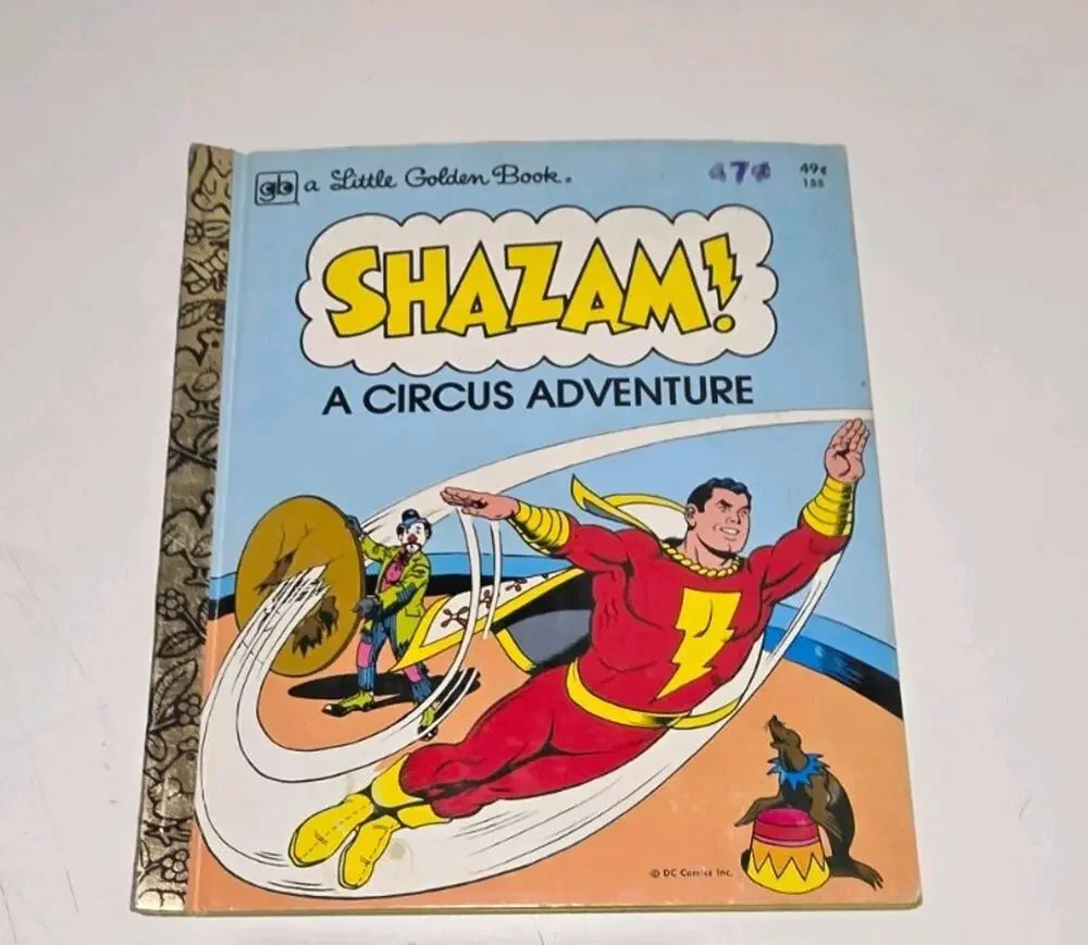 Vintage Shazam! A Circus Adventure Little Golden Book From 1977